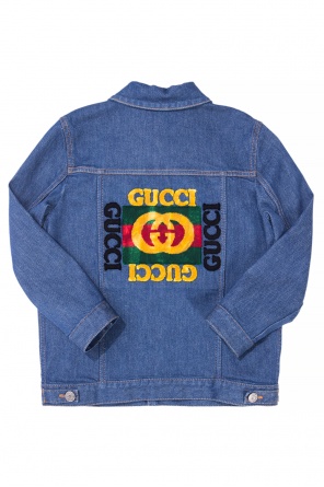 Denim jacket with a patch, zdjęcie 2 Denim jacket with a patch od Gucci Kids